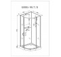 Душевая кабина Cerutti SPA Korra 90B 90x90 без крыши