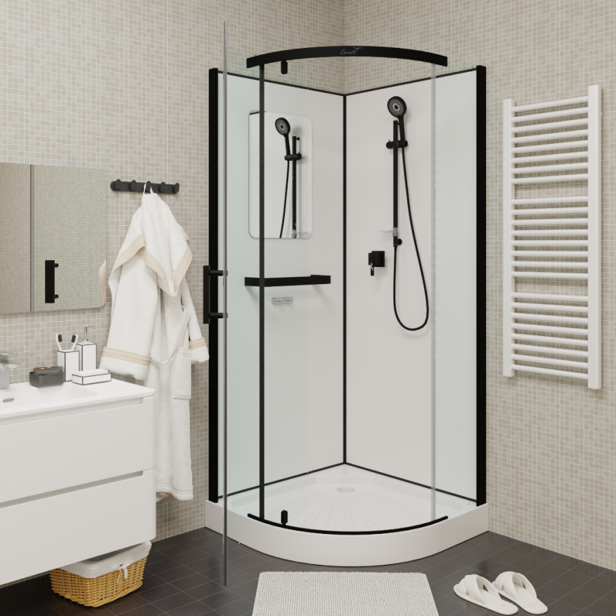 Душевая кабина Cerutti SPA Korra 90B 90x90 без крыши