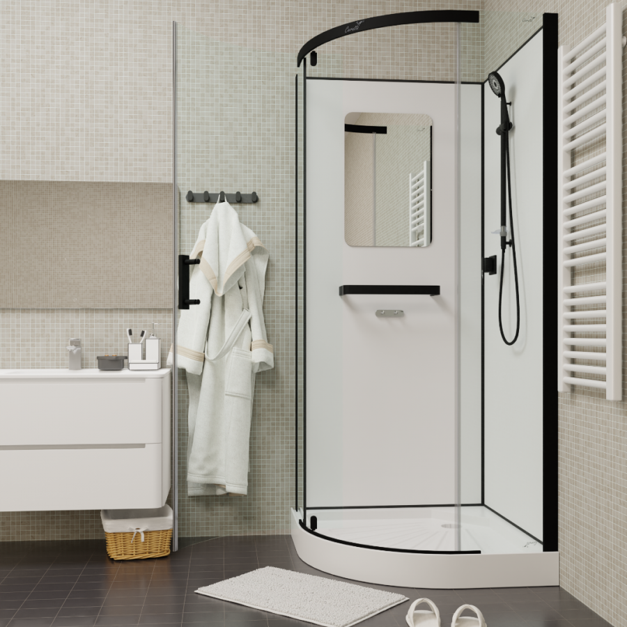 Душевая кабина Cerutti SPA Korra 90B 90x90 без крыши