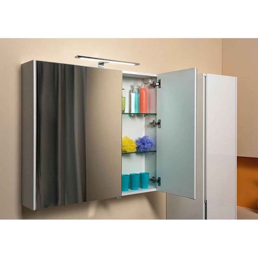 Зеркальный шкаф Aquanet Тулон 100 белый 183393