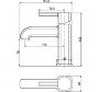 Смеситель Aquanet Minima для раковины AF130-10C