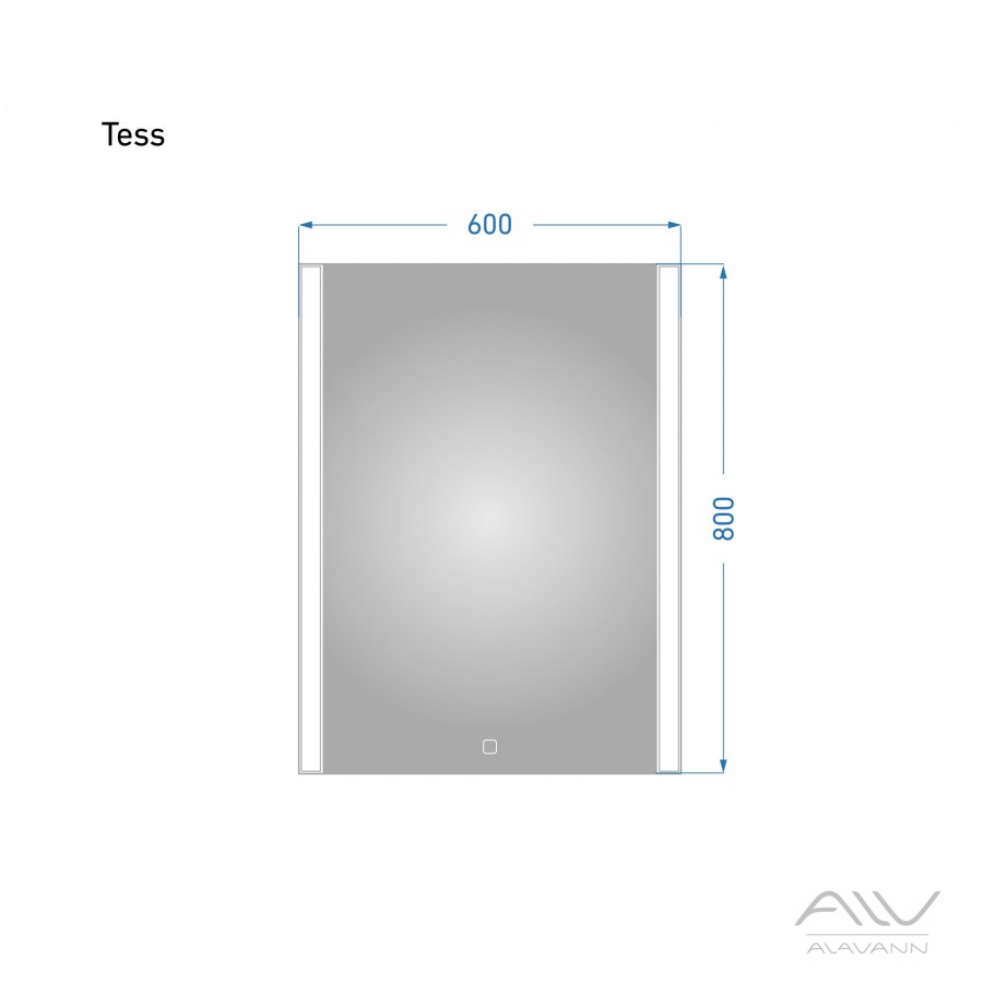 Зеркало Alavann Tess 60 с подсветкой, 18084 цена, купить в Санкт-Петербурге