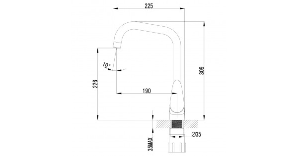 Смеситель lemark pramen lm3355c для кухни