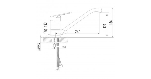 Смеситель для кухни lemark lm4104c