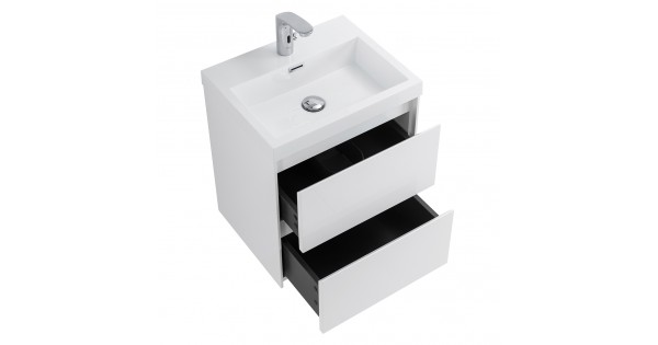 Тумба с раковиной belbagno pietra mini 40 l bianco lucido