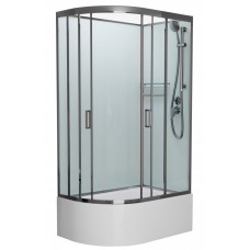Душевая кабина Frank F412/2R М Brilliant 120x80 Б/К стекло матовое