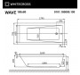 Акриловая ванна Whitecross Wave 180x80