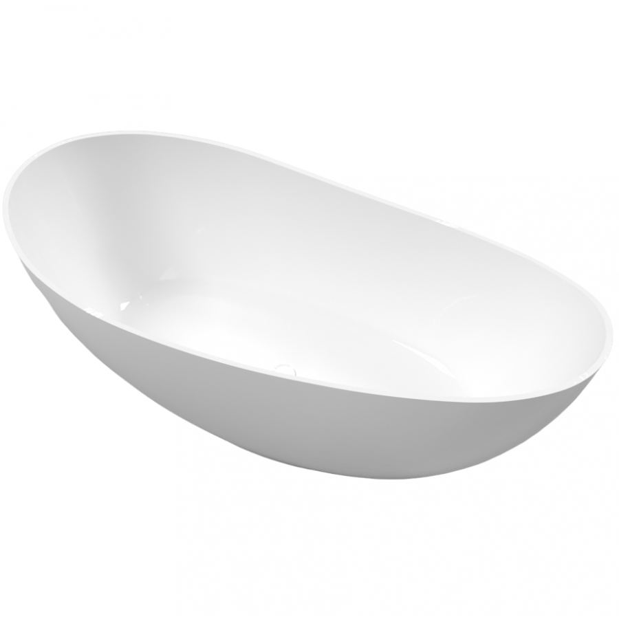 Ванна из искусственного камня Whitecross Ruby 170x75 белый глянец