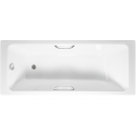 Чугунная ванна Tempra Marbelia 180x80 квадратные ручки