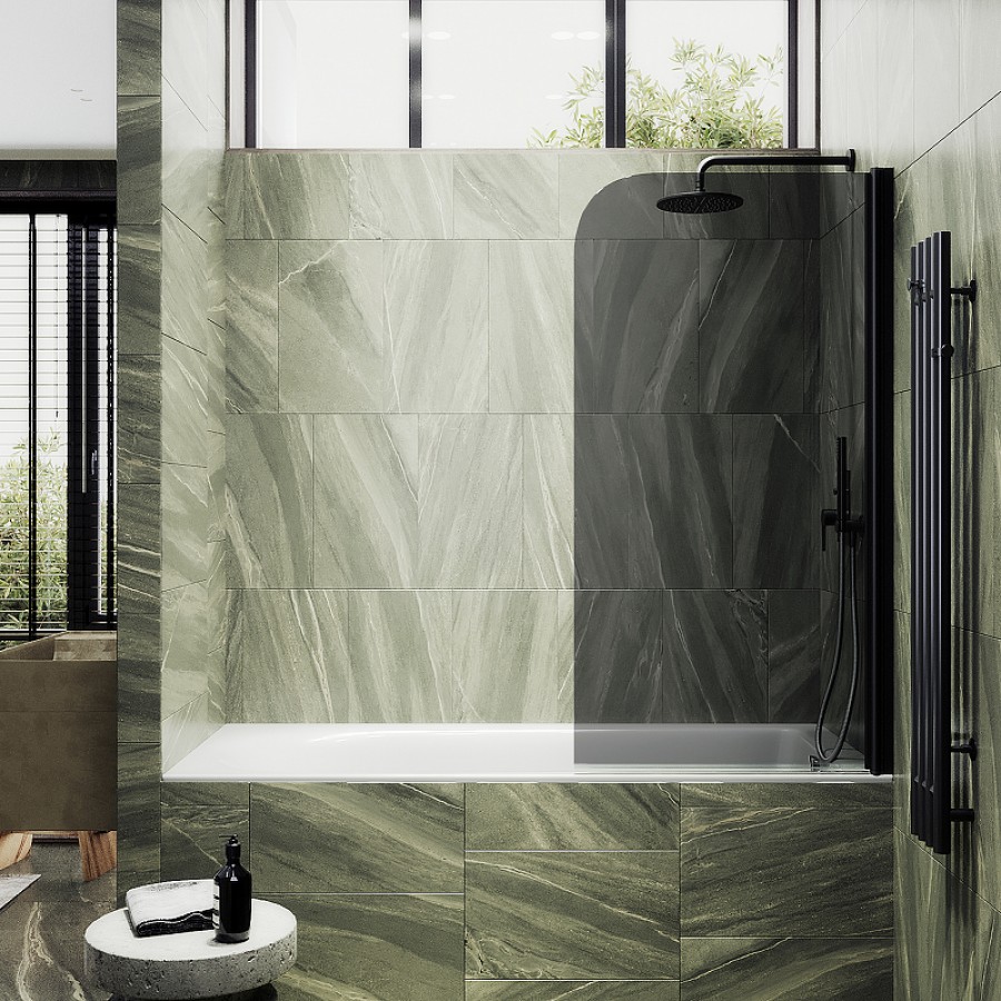 Шторка на ванну MaybahGlass MGV-618-6 70 см, поворотная
