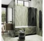 Шторка на ванну MaybahGlass MGV-618-6 70 см, поворотная