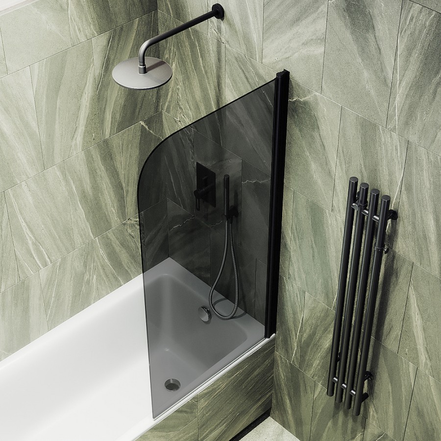 Шторка на ванну MaybahGlass MGV-618-6 70 см, поворотная