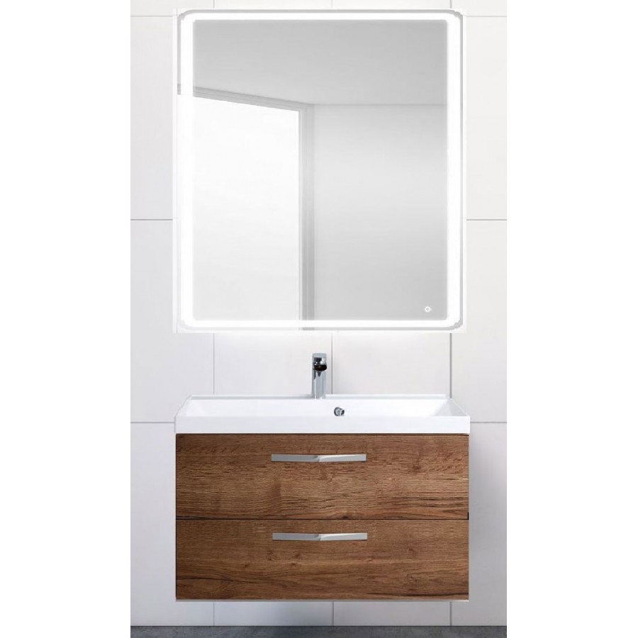 Тумба с раковиной belbagno aurora 80 rovere tabacco