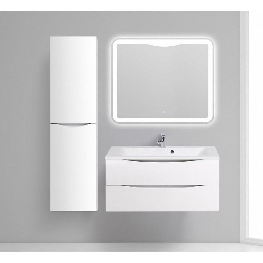 Тумба с раковиной belbagno marino 75 bianco lucido