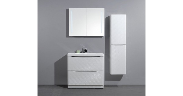 Зеркало шкаф belbagno spc 2a dl bl 800