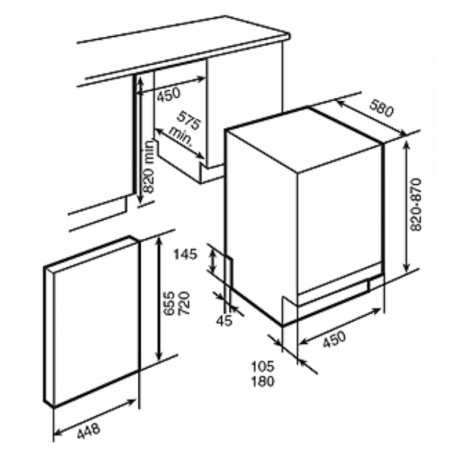 Посудомоечная машина TEKA DW7 41 FI INOX, 36337 цена, купить в  Санкт-Петербурге