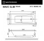 Гидромассажная ванна Whitecross Wave Slim 180x80 "RELAX" (хром)