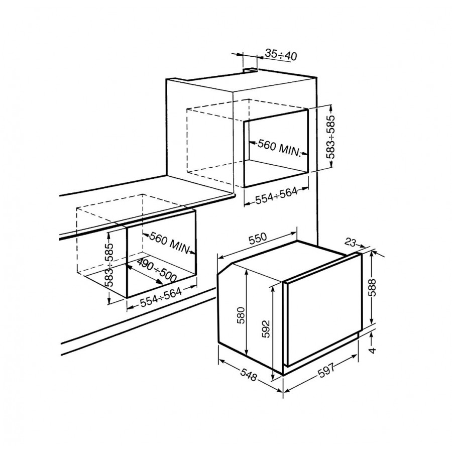 Smeg духовой шкаф sfp6925ppze