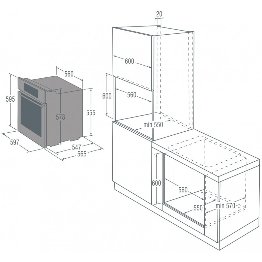 Духовой шкаф gorenje bo637inb