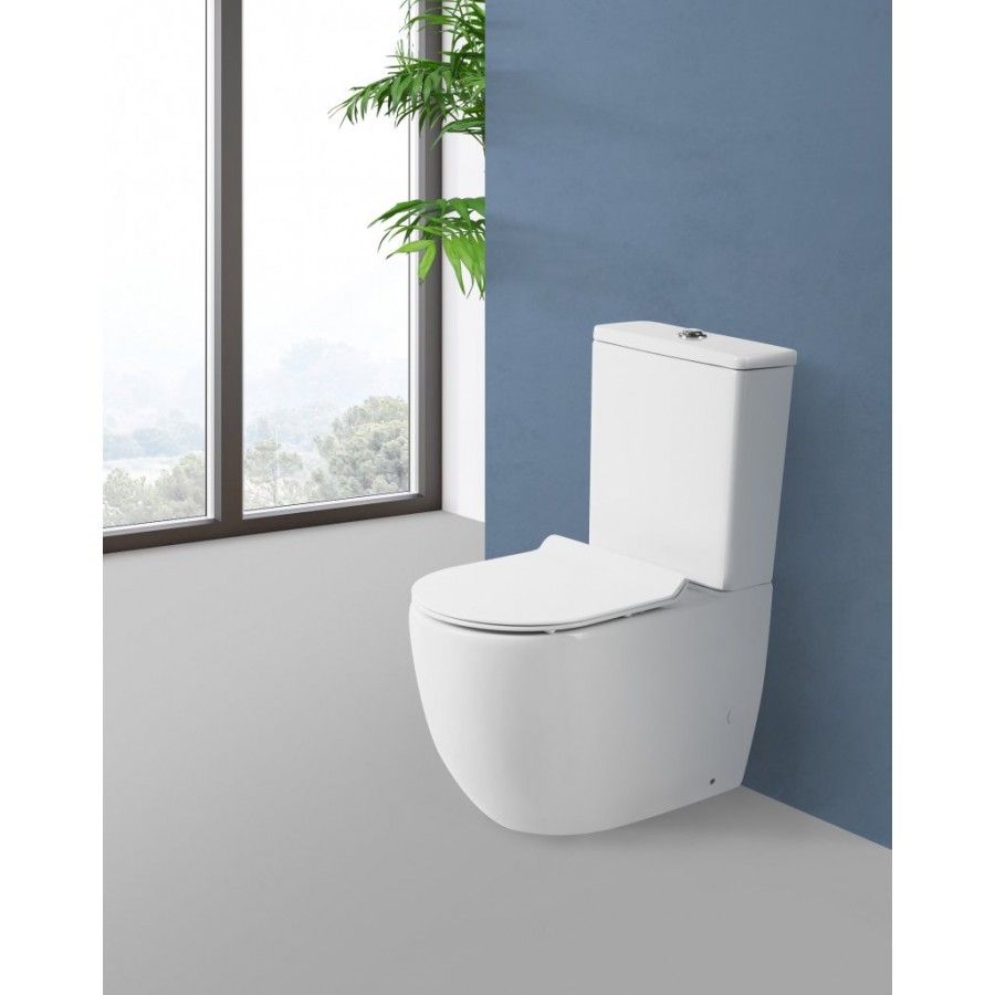 унитаз компакт безободковый belbagno steam bb130cpr bb130t фото 47