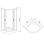 Душевой уголок Timo TL1101 romb glass 100х100