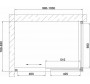 Душевой уголок Vegas Glass ZP+ZPV 100*80 09 01 профиль золото, стекло прозрачное