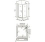 Душевой уголок Good Door Fantasy CR-100-F-CH 100x100