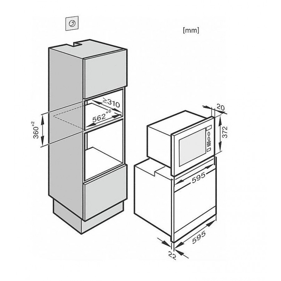 Размеры встраиваемых духовых шкафов электрических для кухонной мебели
