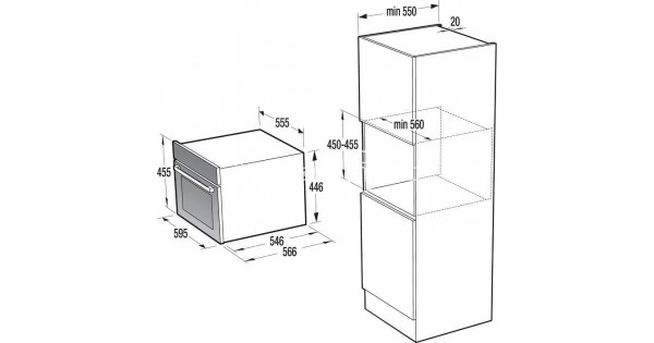 Компактный духовой шкаф gorenje bcm547orab