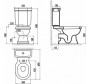 Бачок для унитаза Creavit Klasik KL410-OW версаче золото