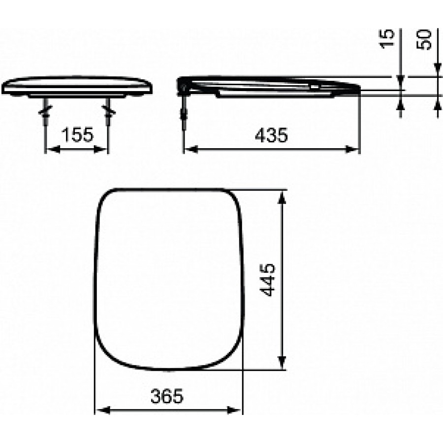Крышка-сиденье Ideal Standard Esedra T318101 с микролифтом