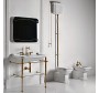 Крышка-сиденье Kerasan Waldorf 418601 белая, с микролифтом, петли бронза