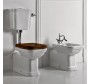 Крышка-сиденье Kerasan Waldorf 418840 орех, с микролифтом, петли хром