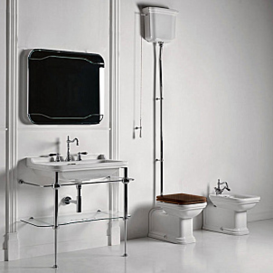 Крышка-сиденье Kerasan Waldorf 418840 орех, с микролифтом, петли хром