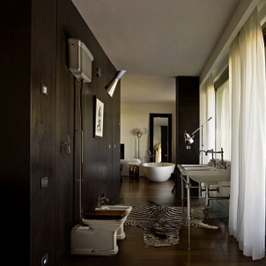 Крышка-сиденье Kerasan Waldorf 418840 орех, с микролифтом, петли хром