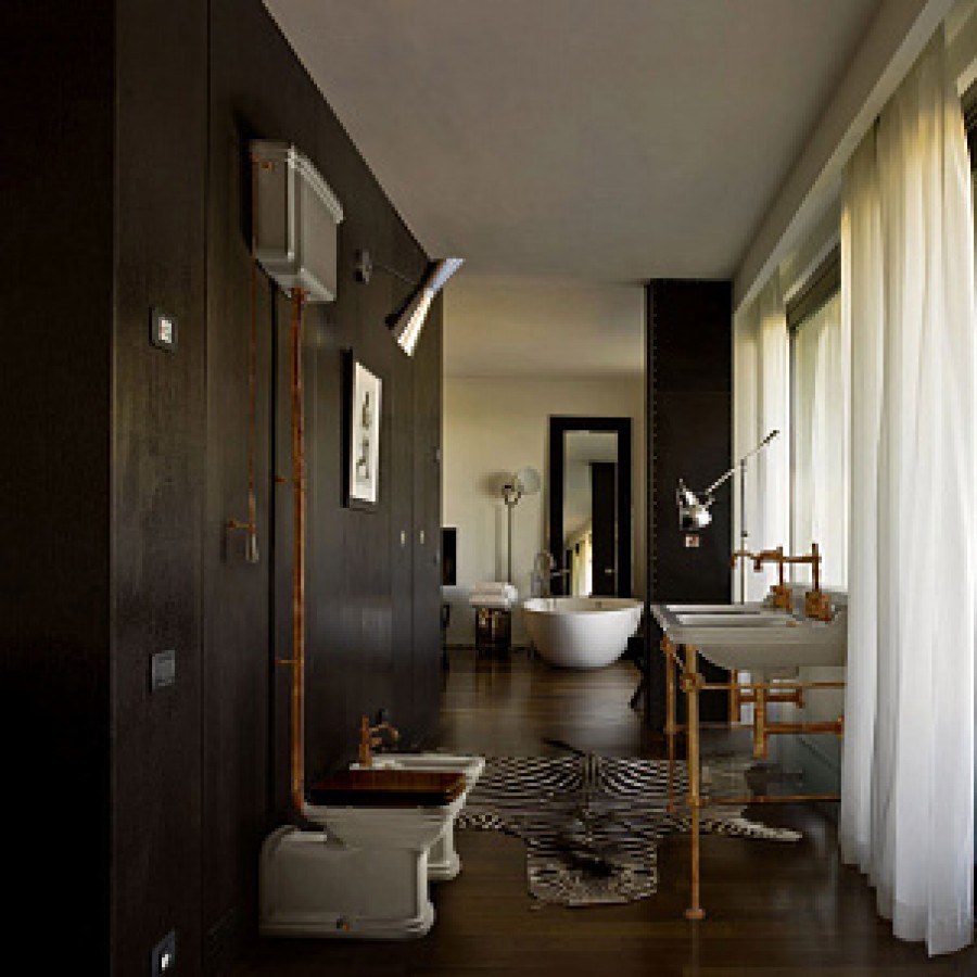 Крышка-сиденье Kerasan Waldorf 418640 орех, с микролифтом, петли бронза