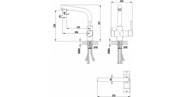 Смеситель для кухни лемарк комфорт lm3061c