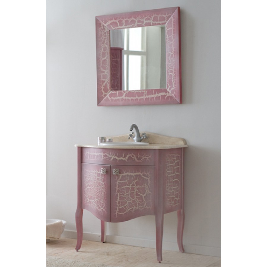 Мебель для ванной АЛЛИГАТОР Royal Комфорт 60 (старый лак розовый)