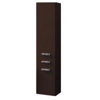Шкаф-колонна подвесная АКВАТОН Америна с корзиной (темно-коричневый) 1A135203AM430