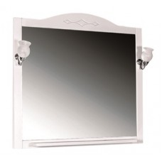 Зеркало АСБ Мебель Флоренция Квадро 105 (белое)