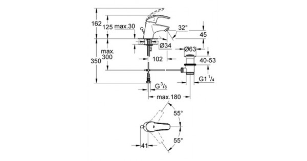 Донный клапан смесителя grohe. Смеситель для раковины (умывальника) Grohe Eurosmart 32925001 однорычажный. Смеситель Grohe Eurosmart 33116001 схема. Grohe 117922 Eurosmart. Излив для смесителя Grohe 13146000.